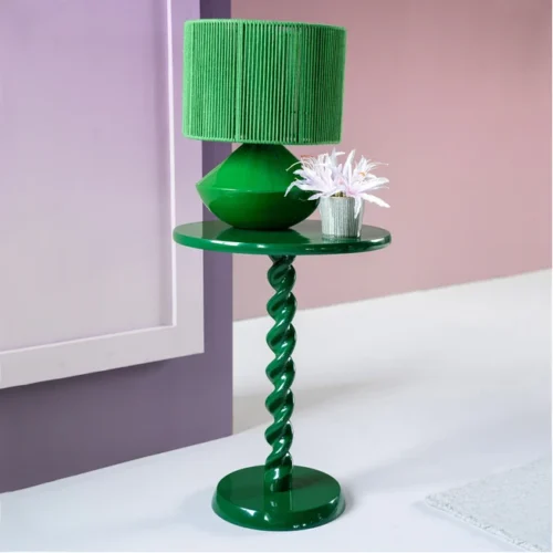 Ronde Bijzettafel Gula 40cm - Groen