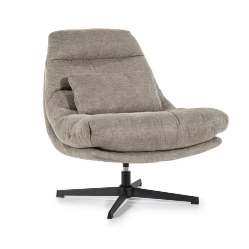 Fauteuil Cooper met kussen - Bruin