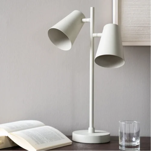 Tafellamp Cole 2 lampen - Beige