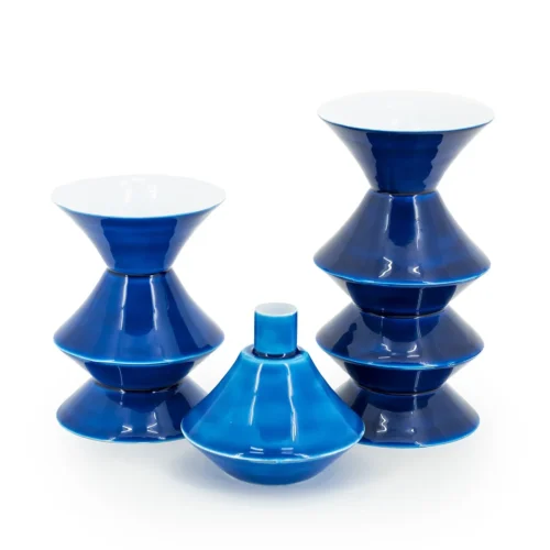 Kaarsenhouder Yack set van 3 stuks - Blauw