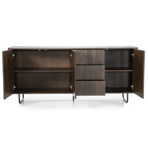 Dressoir James Mangohout 180cm - Bruin - Afbeelding 9