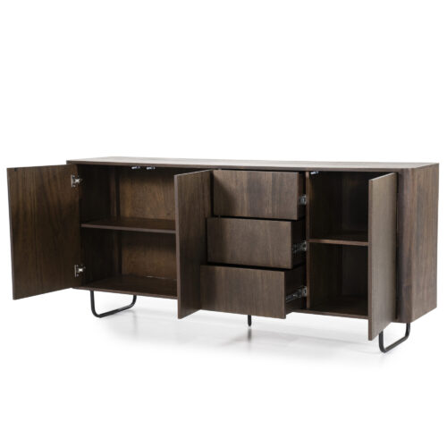 Dressoir James Mangohout 180cm - Bruin - Afbeelding 3