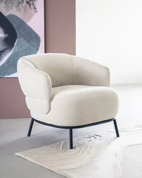 Fauteuil David - Beige Safari