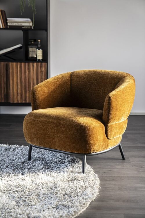 Fauteuil David - mosterd Safari