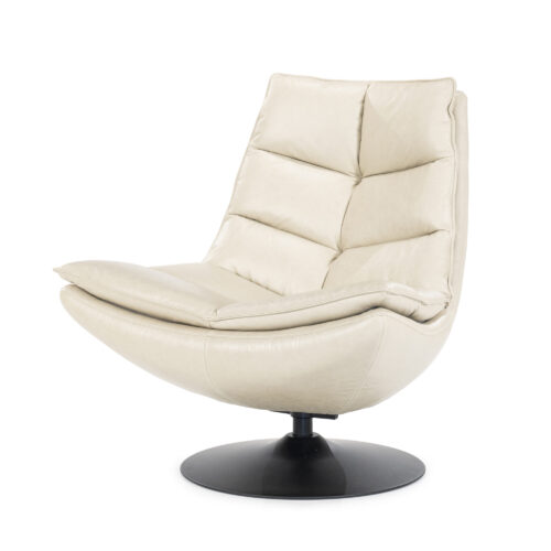 Fauteuil Sven Leder - Beige