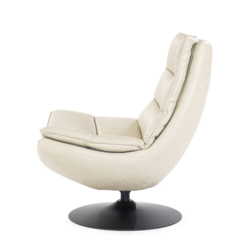 Fauteuil Sven Leder - Beige - Afbeelding 18