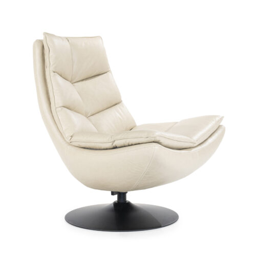 Fauteuil Sven Leder - Beige - Afbeelding 5