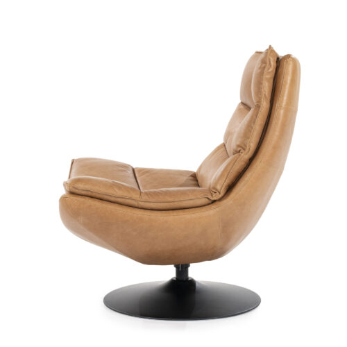 Fauteuil Sven Leder - Cognac - Afbeelding 5