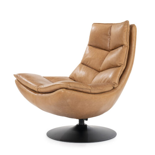 Fauteuil Sven Leder - Cognac - Afbeelding 4