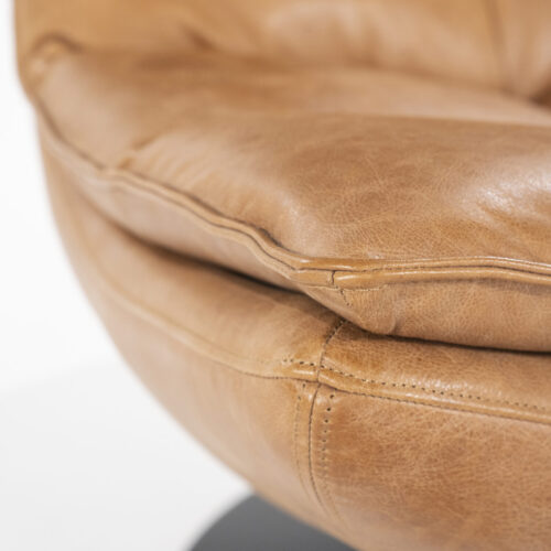 Fauteuil Sven Leder - Cognac - Afbeelding 12