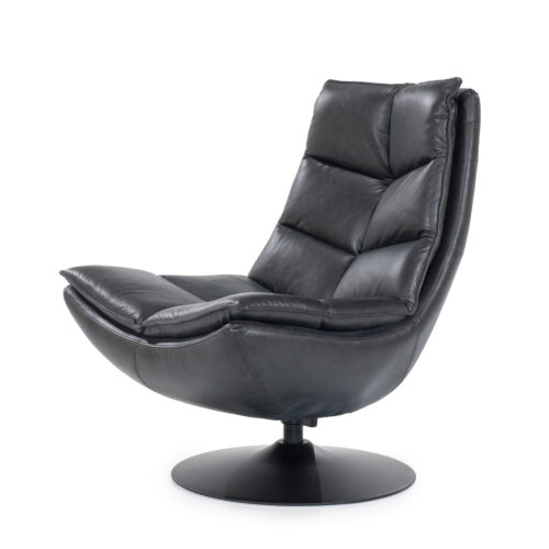 Fauteuil Sven Leder - Zwart - Afbeelding 19