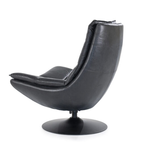 Fauteuil Sven Leder - Zwart - Afbeelding 17