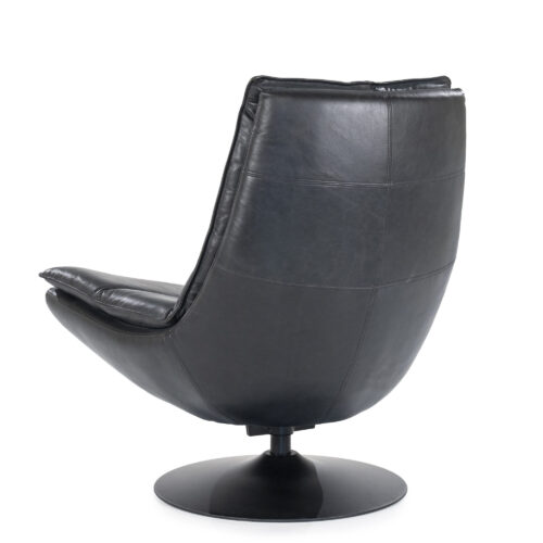 Fauteuil Sven Leder - Zwart - Afbeelding 16