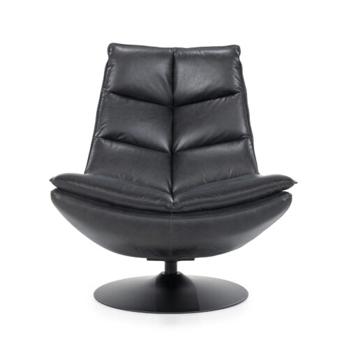 Fauteuil Sven Leder - Zwart - Afbeelding 3