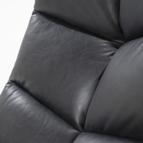 Fauteuil Sven Leder - Zwart - Afbeelding 8