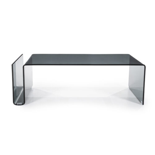 Salontafel Shadow Glas 120 x 60 cm - Grijs - Afbeelding 2