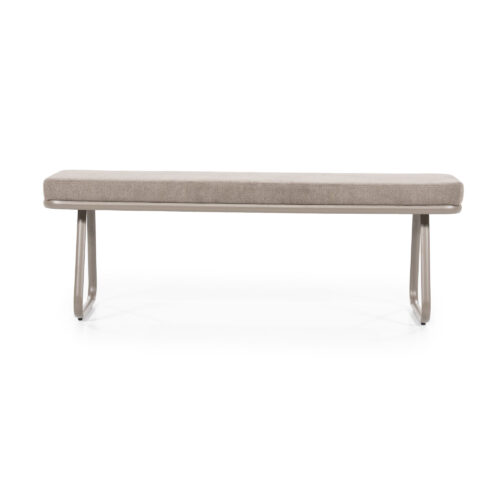 Eetkamerbank Skola - Taupe 140cm - Afbeelding 2