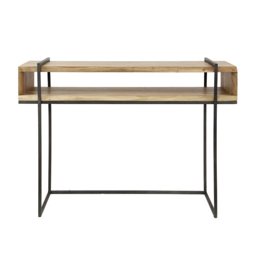 Sidetable / Kaptafel Edge Acaciahout en metaal 110cm - Afbeelding 3