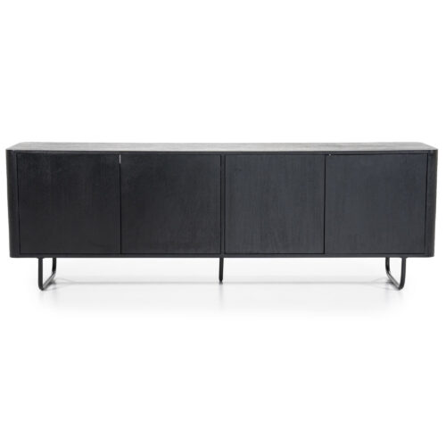 TV-meubel James Mangohout 180cm - Zwart - Afbeelding 3