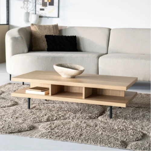 Salontafel Thomas Eikenhout 120 x 60cm - Naturel