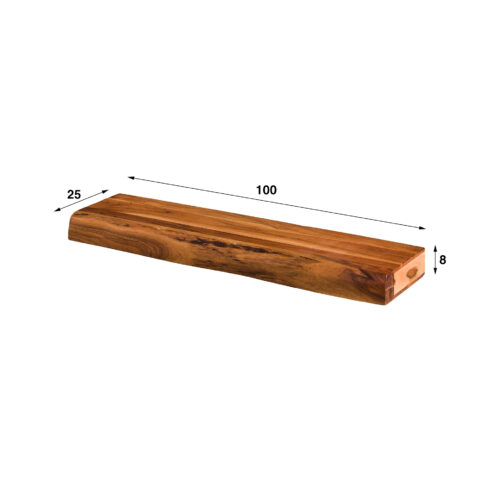 Wandplank Tree Acaciahout - 100cm - Afbeelding 6