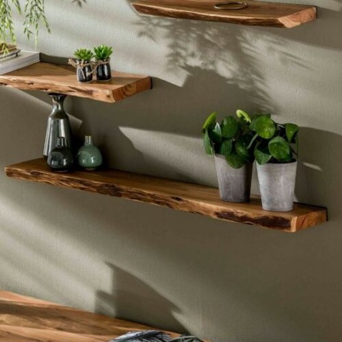 Wandplank Edge Acaciahout - 120cm