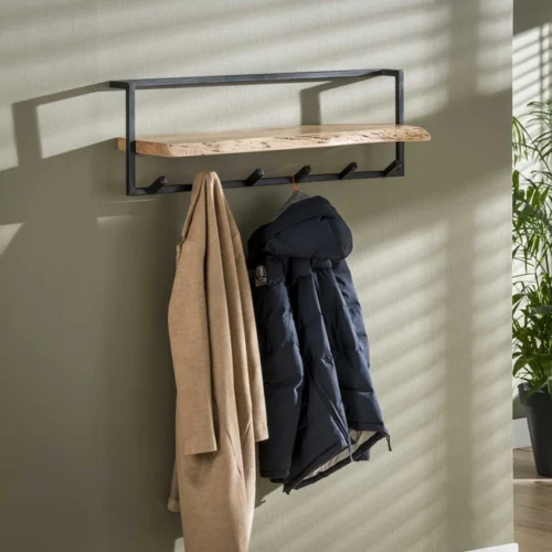 Kapstok Edge Shelve met 6 haken en Plank - Afbeelding 2