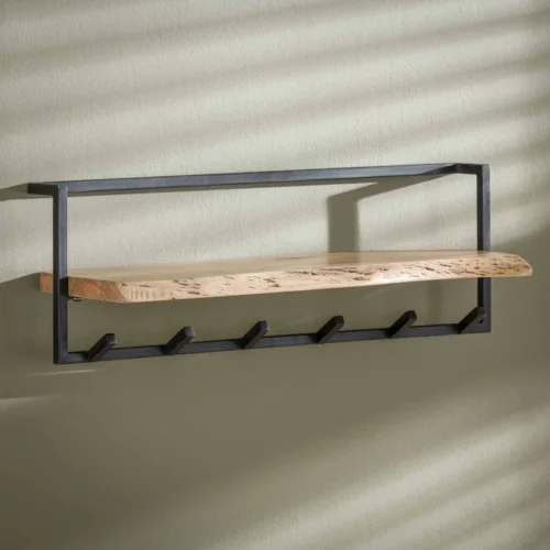 Kapstok Edge Shelve met 6 haken en Plank - Afbeelding 5