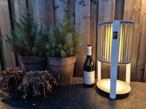 Buitenlamp / Tafellamp Bo solar light - wit - Afbeelding 3