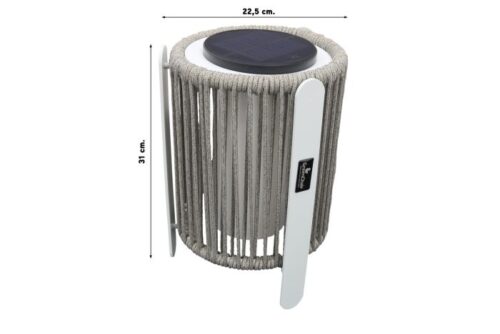 Buitenlamp / Tafellamp Bo solar light - wit - Afbeelding 2