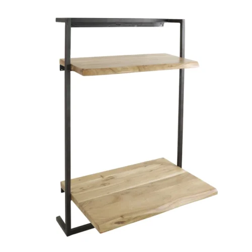 Hangend Bureau Air Solid Acaciahout - Naturel - Afbeelding 4