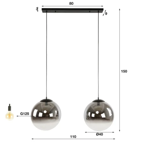 Hanglamp Bubble Shaded XL - Afbeelding 4