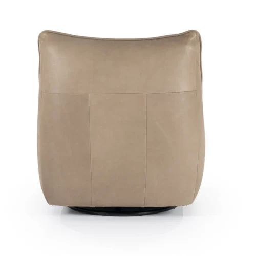 Draaibare Fauteuil Matthew Leer - Taupe - Afbeelding 6