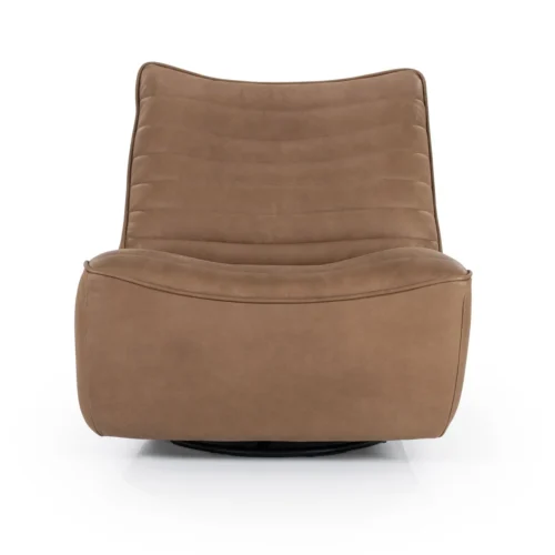 Draaibare Fauteuil Matthew Leer - Bruin - Afbeelding 5