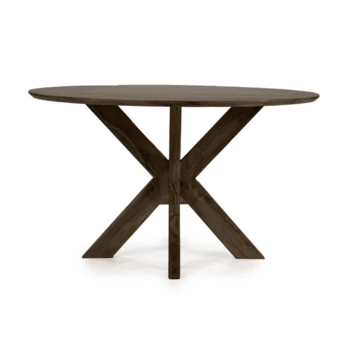 Ronde Eettafel Nikki Mangohout 130 cm - Bruin