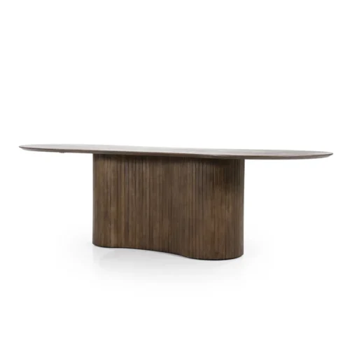 Organische Eettafel Jordy Mangohout 300 x 110cm - Bruin - Afbeelding 3