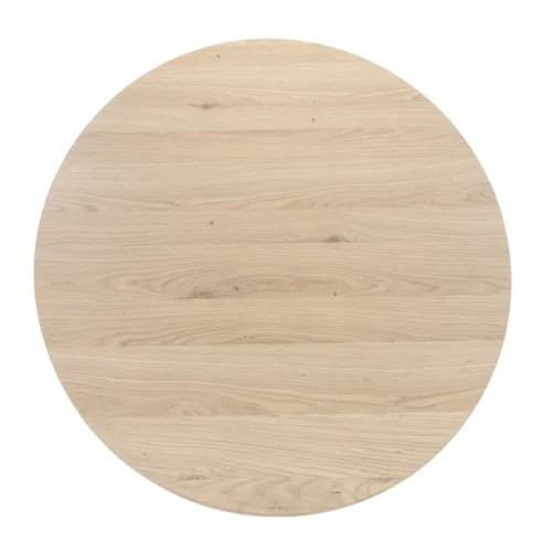 Ronde Eettafel Nola Eikenhout 130 cm - Naturel - Afbeelding 5