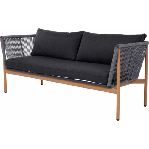 Tuin Loungeset Lyra Teak Touw - Antraciet - Afbeelding 2