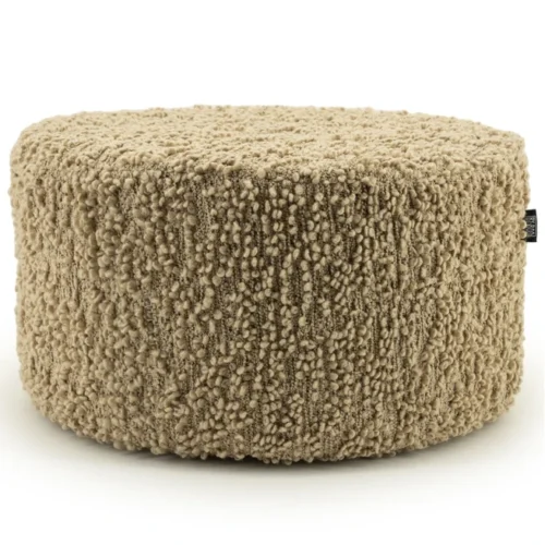 Poef Vista Grof Bouclé 60 x 60 cm - Beige