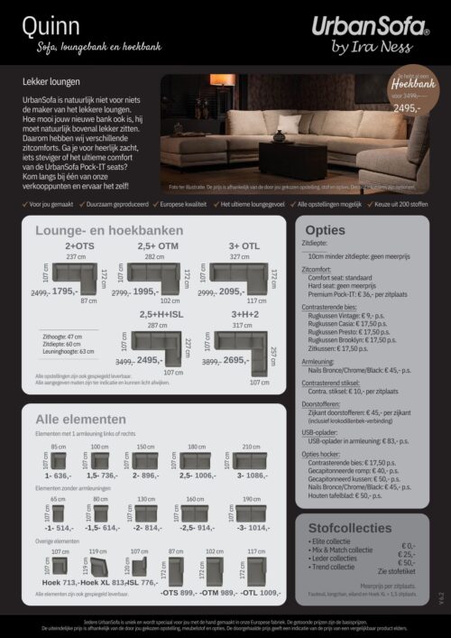 Modulaire Bank Quinn - zelf samenstellen - Afbeelding 3