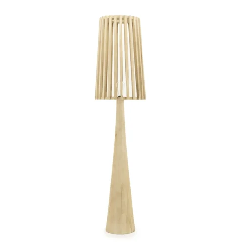 Vloerlamp Guard Mangohout 162cm Hoog - Naturel