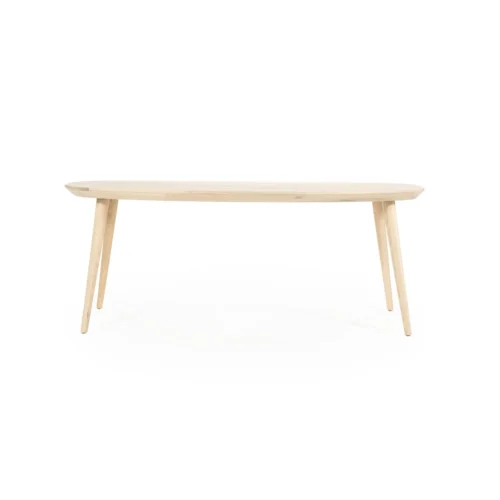 Deens Ovale Eettafel Elijah 220 x 100cm - kleur Naturel