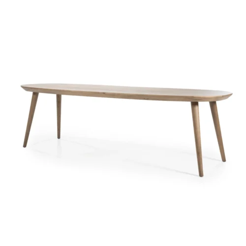 Deens Ovale Eettafel Elijah 260 x 100cm - kleur Bruin - Afbeelding 2