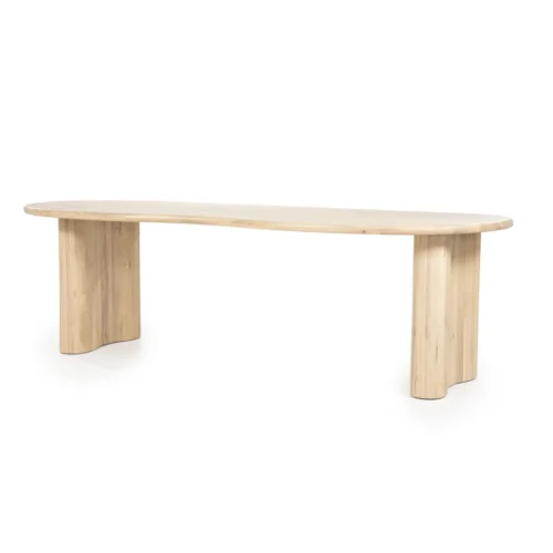 Organische Eettafel Josh 300 x 110 cm - kleur Naturel - Afbeelding 3