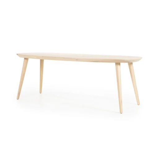 Deens Ovale Eettafel Elijah 220 x 100cm - kleur Naturel - Afbeelding 2