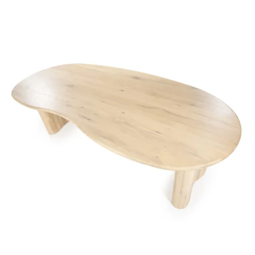 Organische Eettafel Josh 300 x 110 cm - kleur Naturel - Afbeelding 6