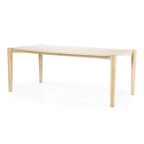 Deens Ovale Eettafel Selbu 200 x 100cm - kleur Naturel - Afbeelding 7