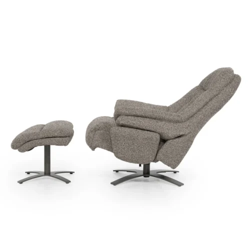 Verstelbare Fauteuil Caleb Met voetenbank -  Taupe - Afbeelding 5