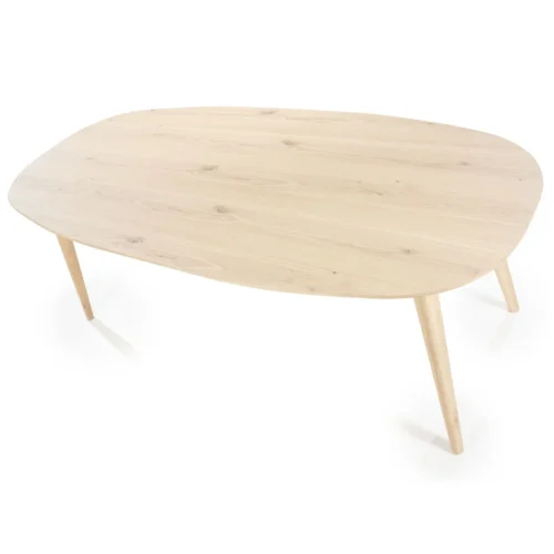 Deens Ovale Eettafel Elijah 220 x 100cm - kleur Naturel - Afbeelding 3