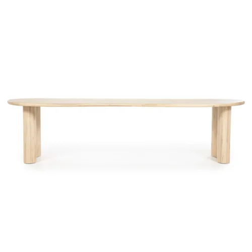 Organische Eettafel Josh 300 x 110 cm - kleur Naturel - Afbeelding 2